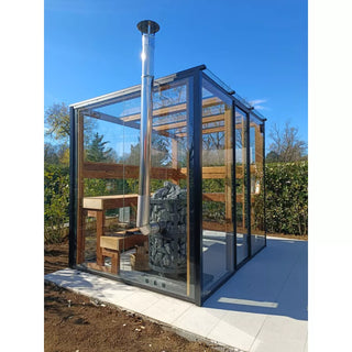 Panorama Horizon 5-6 Person Outdoor Sauna | Heritage Sauna®