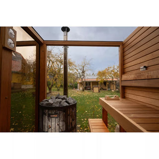 Panorama Horizon 5-6 Person Outdoor Sauna | Heritage Sauna®