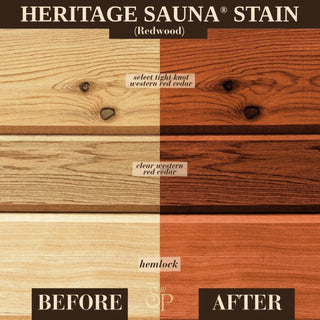 Redwood Exterior Sauna Stain - 1 gallon | Heritage Sauna®