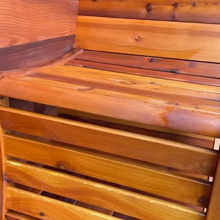 4 Person Flat Barrel Outdoor Sauna | Heritage Sauna®