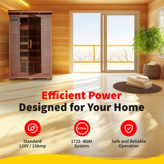 HeatWave Yukon 2 Person Cedar Infrared Sauna