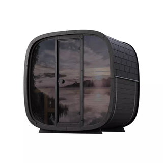 Leil Saunas Black Cube Outdoor Sauna