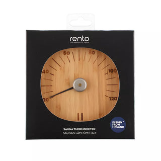 Light Bamboo Sauna Thermometer | Rento