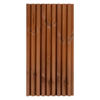 Thermo-Pine Sauna Wood - Wall Paneling 5/4x4 Fluted