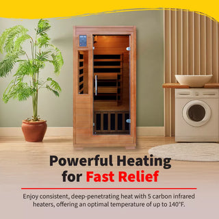 HeatWave Majestic 1-2 Person Hemlock Carbon Infrared Sauna