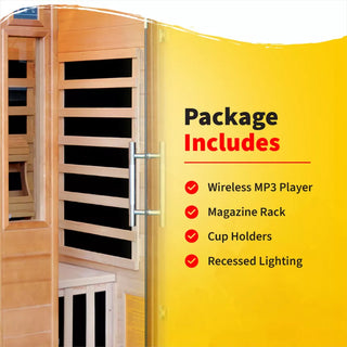 HeatWave Majestic 1-2 Person Hemlock Carbon Infrared Sauna