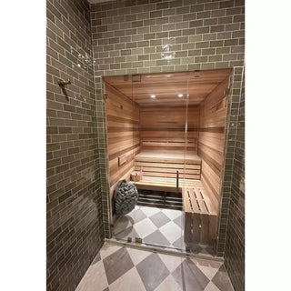 Custom Indoor Cedro Sauna™ Maui 8’x8’ cut to your precise dimensions
