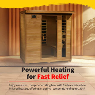 HeatWave Monticello 4 Person Carbon Infrared Sauna
