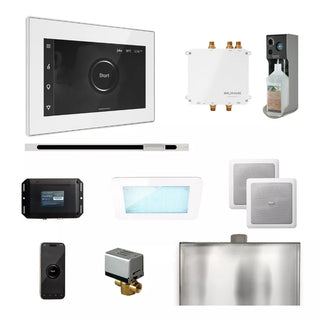 MrSteam Bliss Steam Shower Control Package with iSteamX Control and Linear Steamhead