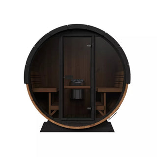 Barrel Haus Collection Sauna 7X8 OUTDOOR SAUNA, 9 KW 240/1 | Mr. Steam