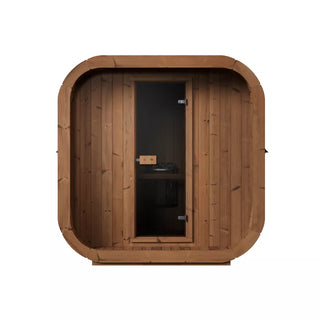 Cubist Collection Sauna 7X7 OUTDOOR SAUNA, 9 KW 240/1 | Mr. Steam