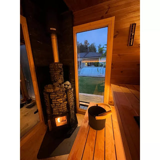Patio L Plus 5-Person Outdoor Sauna | Leil Saunas