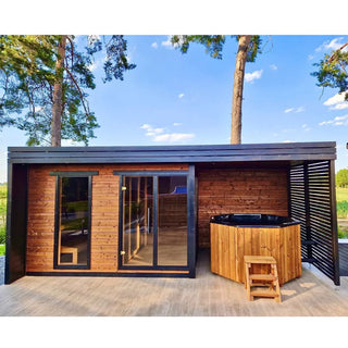 Patio L Plus 5-Person Outdoor Sauna | Leil Saunas