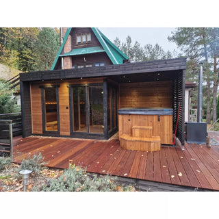 Patio L Plus 5-Person Outdoor Sauna | Leil Saunas