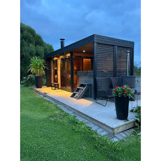 Patio L Plus 5-Person Outdoor Sauna | Leil Saunas