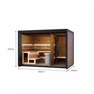 Patio M 5-Person Outdoor Sauna | Leil Saunas