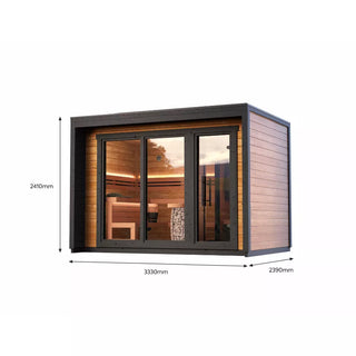 Patio M 5-Person Outdoor Sauna | Leil Saunas