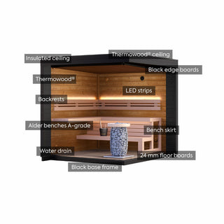 Patio S Outdoor Sauna 4-Person | Leil Saunas