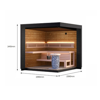 Patio S Outdoor Sauna 4-Person | Leil Saunas