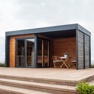 Patio S Plus 4-Person Outdoor Sauna | Leil Saunas