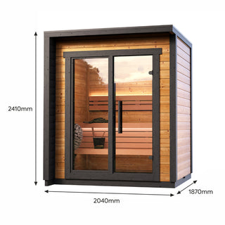 Patio XXS Outdoor Sauna 3-Person | Leil Saunas