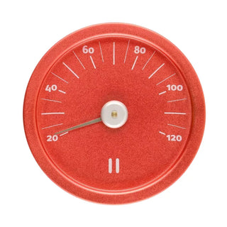 Flame Red Aluminum Sauna Thermometer | Rento
