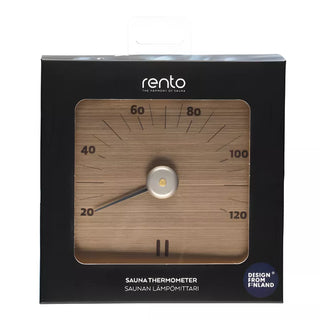 Champagne Aluminum Sauna Thermometer | Rento