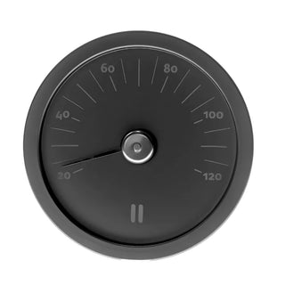 Black Aluminum Sauna Thermometer | Rento