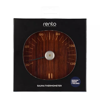 Dark Bamboo Sauna Thermometer | Rento