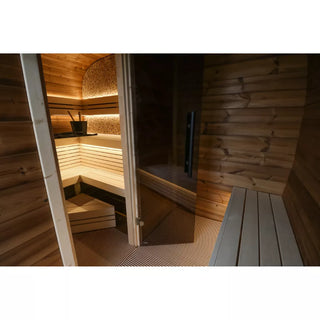 Round Cube 2.4 Double 5-Person Sauna | Leil Saunas