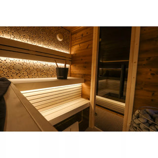 Round Cube 2.4 Double 5-Person Sauna | Leil Saunas