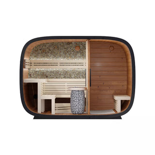 Round Cube 2.4 Double 5-Person Sauna | Leil Saunas