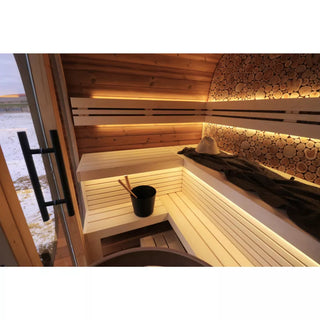 Round Cube Mini 2.0 Outdoor Sauna | Leil Saunas
