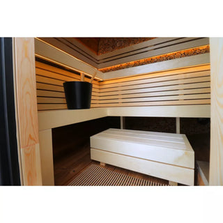 Round Cube Mini 2.0 Outdoor Sauna | Leil Saunas