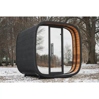Round Cube Mini 2.0 Outdoor Sauna | Leil Saunas