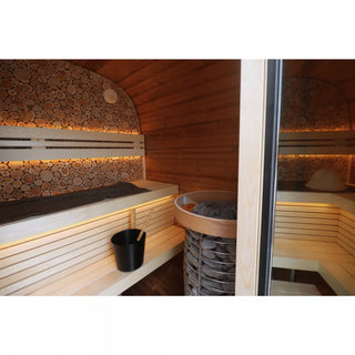 Round Cube Mini 2.0 Outdoor Sauna | Leil Saunas