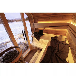 Round Cube Mini 2.0 Outdoor Sauna | Leil Saunas