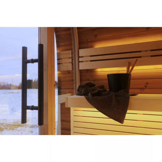 Round Cube Mini 2.0 Outdoor Sauna | Leil Saunas