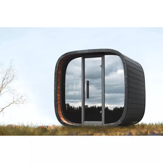 Round Cube Mini 2.0 Outdoor Sauna | Leil Saunas