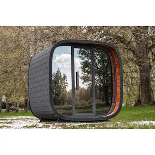Round Cube Mini 2.0 Outdoor Sauna | Leil Saunas