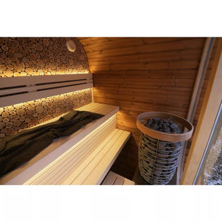 Round Cube Mini 2.0 Outdoor Sauna | Leil Saunas