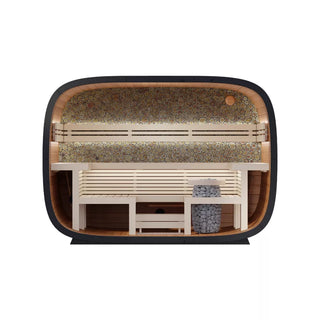Round Cube Relax 6-Person Sauna | Leil Saunas