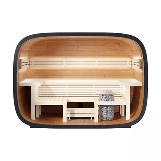 Round Cube Relax 6-Person Sauna | Leil Saunas