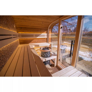 Round Cube Relax 6-Person Sauna | Leil Saunas