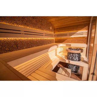 Round Cube Relax 6-Person Sauna | Leil Saunas