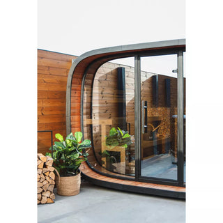 Round Cube 2.4 Single 6-8 Person Sauna | Leil Saunas
