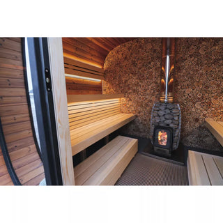 Round Cube 2.4 Single 6-8 Person Sauna | Leil Saunas