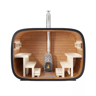 Round Cube 2.4 Single 6-8 Person Sauna | Leil Saunas
