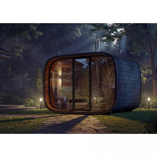 Round Cube 2.4 Single 6-8 Person Sauna | Leil Saunas