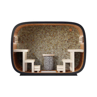 Round Cube 2.4 Single 6-8 Person Sauna | Leil Saunas